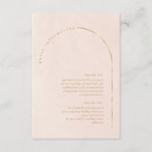Boho Oasis Trouwdetails Blush ID959 Informatiekaartje (Voorkant)