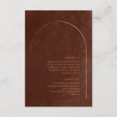Boho Oasis Trouwdetails Umber ID959 Informatiekaartje (Voorkant)