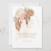 Boho Oasis Trouwfoto Bedankt ID959 (Achterkant)