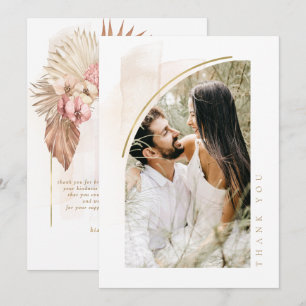 Boho Oasis Trouwfoto Bedankt ID959