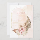 Boho Oasis Trouwfoto Sjabloon ID959 Kaart (Voorkant)
