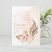 Boho Oasis Trouwfoto Sjabloon ID959 Kaart (Staand voorkant)