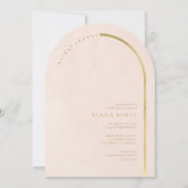 Boho Oasis Vrijgezellenfeest Blush Arch ID959 Kaart (Voorkant)