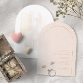 Boho Oasis Vrijgezellenfeest Blush Arch ID959 Kaart