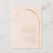 Boho Oasis Wedding Details Blush ID959 Informatiekaartje (Voorkant)