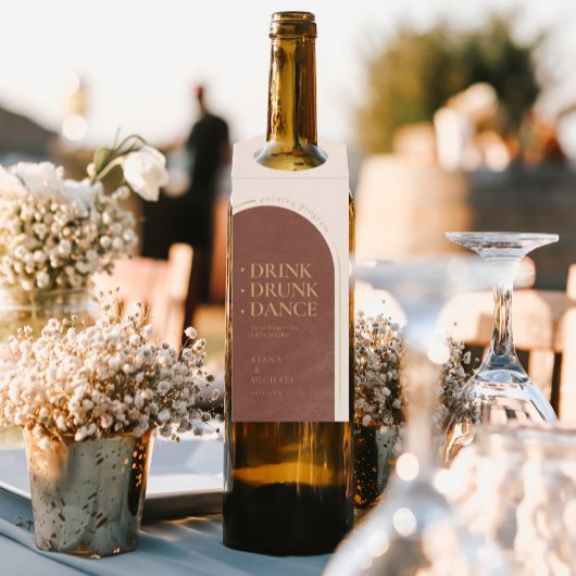 Boho Oasis Wedding Drink Drink Dance ID959 Flessenhanger