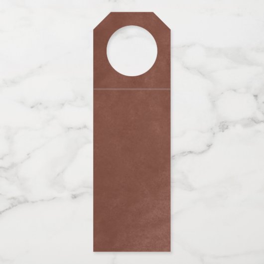 Boho Oasis Wedding Drink Drink Dance ID959 Flessenhanger (Achterkant)