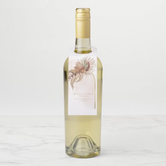 Boho Oasis Wedding Floral ID959 Flessenhanger (Op fles)