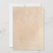 Boho Oasis Wedding Floral Rehearsal Dinner ID959 Kaart (Achterkant)