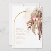Boho Oasis Wedding Floral Vrijgezellenfeest ID959 Kaart (Voorkant)