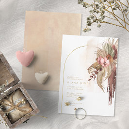 Boho Oasis Wedding Floral Vrijgezellenfeest ID959 Kaart