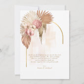 Boho Oasis Wedding Foto: Bedankt ID959 (Achterkant)