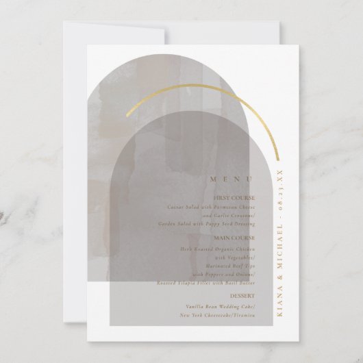 Boho Oasis Wedding Menu ID959 (Voorkant)