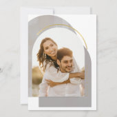 Boho Oasis Wedding Photo Template ID959 Kaart (Achterkant)