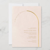 Boho Oasis Wedding Rehearsal Dinner Blush ID959 Kaart (Voorkant)