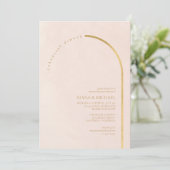 Boho Oasis Wedding Rehearsal Dinner Blush ID959 Kaart (Staand voorkant)