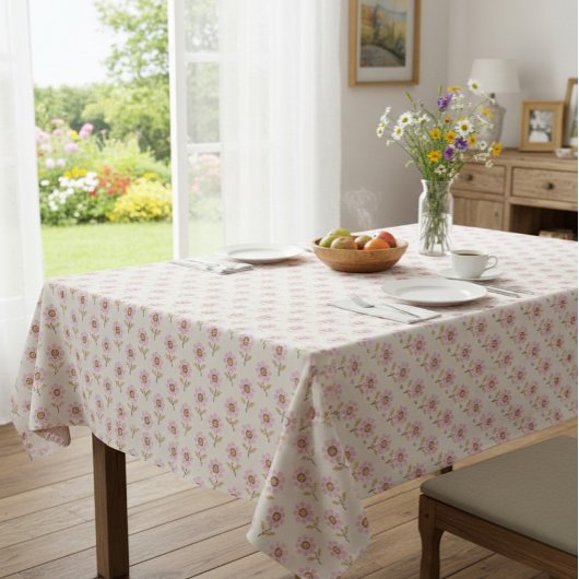 Boho Oekraïense Folk Cross Stitch Floral Tafelkleed