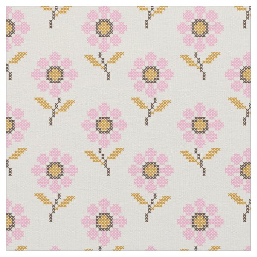 Boho Oekraïense folk patroon stof (Close Up)