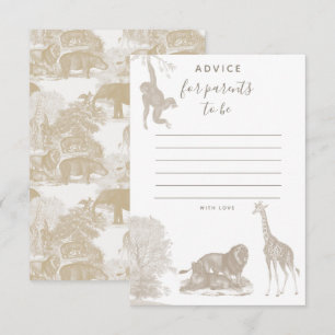 Boho Oerwoud Animal Safari Baby shower Advies Kaar Bedankkaart