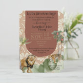 Boho Oerwoud Baby shower Kaart (Staand voorkant)