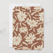 Boho Oerwoud Baby shower Kaart (Achterkant)