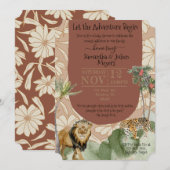 Boho Oerwoud Baby shower Kaart (Voorkant / Achterkant)