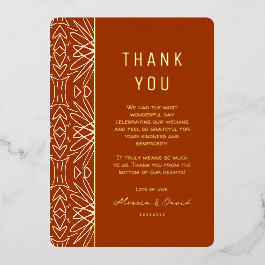 Boho Oerwoud Beach Wedding Dank u kaart (Voorkant)