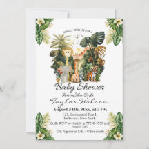 Boho Oerwoud Dieren Baby shower