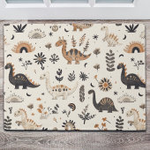 boho-Oerwoud-dinosauruspatroon Deurmat