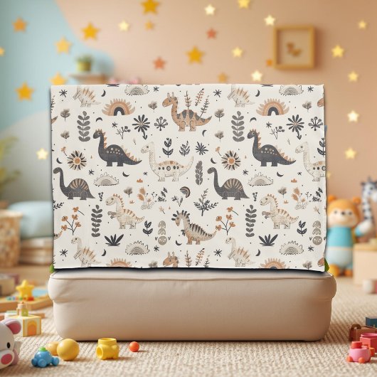 boho-Oerwoud-dinosauruspatroon Kussensloop