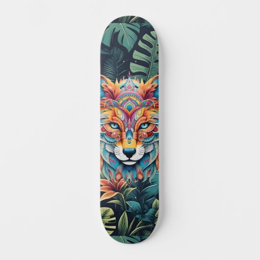 Boho Oerwoud Fox Skateboard (Voorkant)