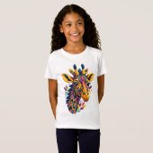 Boho-Oerwoud Giraffe T-shirt (Voorkant volledig)