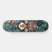 Boho Oerwoud Leeuw Skateboard (Horizontaal)