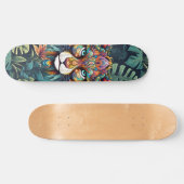 Boho Oerwoud Leeuw Skateboard (Horizontaal)