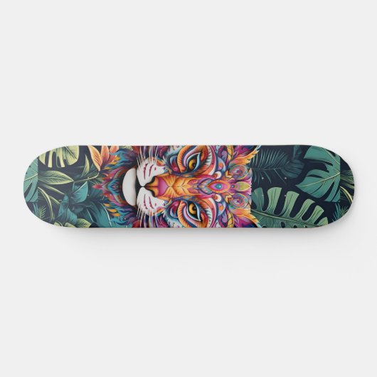 Boho Oerwoud Panther Skateboard (Horizontaal)