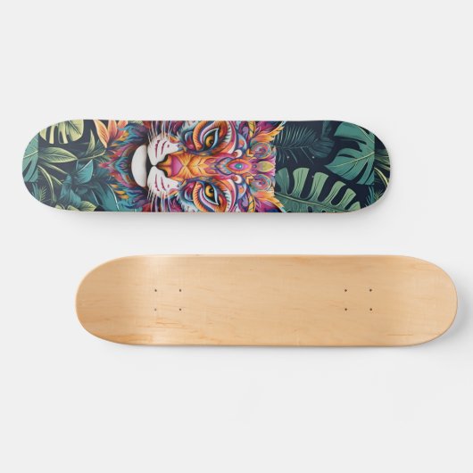 Boho Oerwoud Panther Skateboard (Horizontaal)