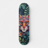 Boho Oerwoud Panther Skateboard (Voorkant)