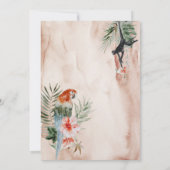 Boho Oerwoud Retirement Party Waterverf Kaart (Achterkant)