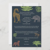 Boho Oerwoud Safari Baby Boy Geboorte Aankondiging (Voorkant)