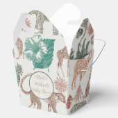 Boho Oerwoud Safari Baby shower Bedankdoosjes (Geopend)