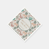 Boho Oerwoud Safari Baby shower Servet (Hoek)