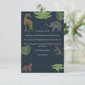 Boho Oerwoud Safari Boy Baby shower Bedankkaart (Staand voorkant)