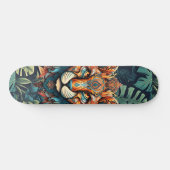 Boho Oerwoud Tijger Skateboard (Horizontaal)