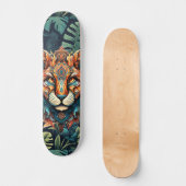 Boho Oerwoud Tijger Skateboard (Voorkant)