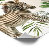 Boho Oerwoud Wilde Dieren Jongen Baby shower Welko Poster (Hoek)