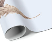 Boho Oh Baby Brown en Blue Bassinet Cadeaupapier (Rol Hoek)