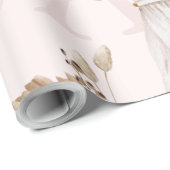 Boho Oh Baby Bruin & Roze Bassinet Roll Cadeaupapier (Rol Hoek)