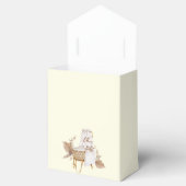 Boho Oh Baby Geel Bassinet Baby shower Bedankdoosjes (Geopend)