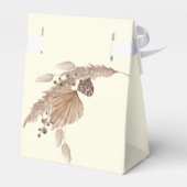 Boho Oh Baby Geel Bassinet Baby shower Bedankdoosjes (Achterkant)