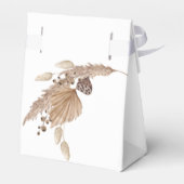 Boho Oh Baby Neutraal Bassinet Baby shower Bedankdoosjes (Achterkant)